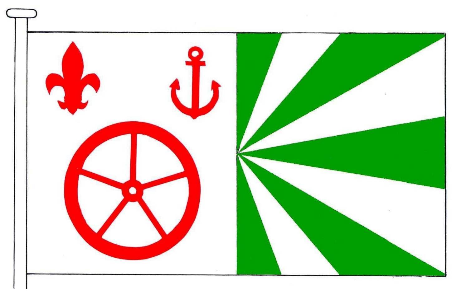 Flagge Amt Kirchspielslandgemeinde Heide-Land, Kreis Dithmarschen